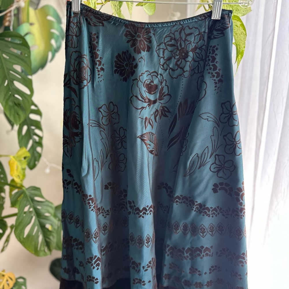 Metaphor Teal  Skirt